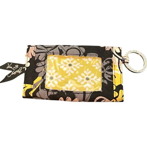 EUC - Vera Bradley Quick ID wallet. Brown/Tan/Beige/Yellow In like new condition - Picture 2 of 6